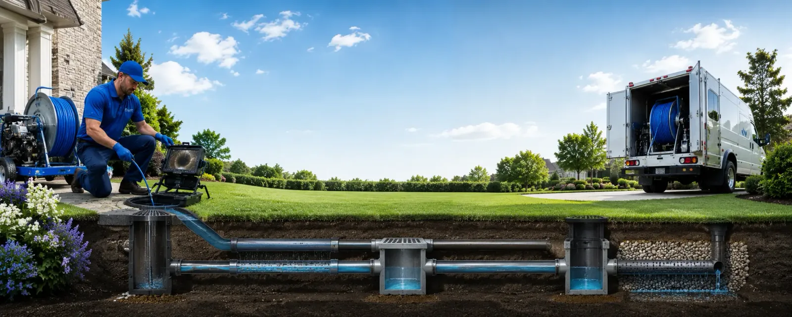 Outdoor drain cleaning information for Brookton, ME